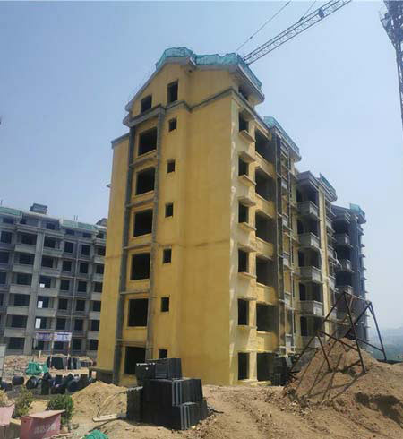 建筑施工外墻外保溫聚氨酯設(shè)備(圖1) 建筑施工外墻外保溫施工案例