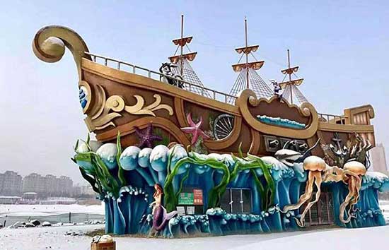 泡沫雕塑表層硬化處理可以噴涂聚脲嗎?(圖1) 泡沫雕塑表層硬化噴涂聚脲