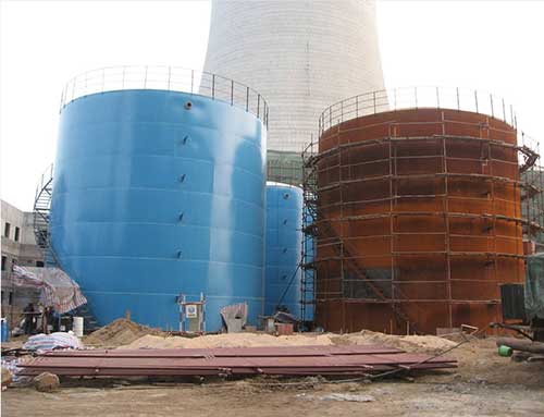 防腐聚脲涂料(圖1) 電廠除鹽水箱防腐聚脲涂料施工